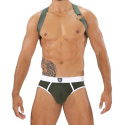 Imbracatura del marchio TOF PARIS - Imbracatura Elastic Party Boy Tof Paris - Cachi - Ref : H0018K