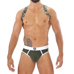 Imbracatura del marchio TOF PARIS - Imbracatura Elastic Party Boy Tof Paris - Camo Cachi - Ref : H0018CK