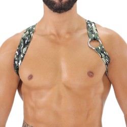 Imbracatura del marchio TOF PARIS - Imbracatura Elastic Party Boy Tof Paris - Camo Cachi - Ref : H0018CK