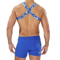 Imbracatura del marchio TOF PARIS - Imbracatura Elastic Party Boy Tof Paris - Camo Blu - Ref : H0018CBU