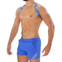 Imbracatura del marchio TOF PARIS - Imbracatura Elastic Party Boy Tof Paris - Camo Blu - Ref : H0018CBU