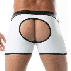 Corto de la marca TOF PARIS - Short Bad boys cremallera espalda desnuda Tof Paris - Blanco - Ref : TOF255B