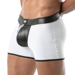 Kurze der Marke TOF PARIS - Bad boys Rückenfreie Shorts mit Reißverschluss Tof Paris - Weiß - Ref : TOF255B