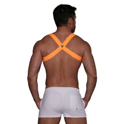 Geschirr der Marke TOF PARIS - Party Boy Elastic Harness Tof Paris - Neon Orange - Ref : H0018OF