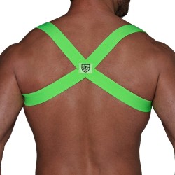 Harnais de la marque TOF PARIS - Harnais Elastique Party Boy Tof Paris - Vert fluo - Ref : H0018VF