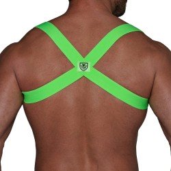 Imbracatura del marchio TOF PARIS - Imbracatura Elastic Party Boy Tof Paris - Verde fluo - Ref : H0018VF