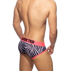 Slip, Tanga de la marque ADDICTED - Slip swimderwear waves - Ref : AD1149 C34