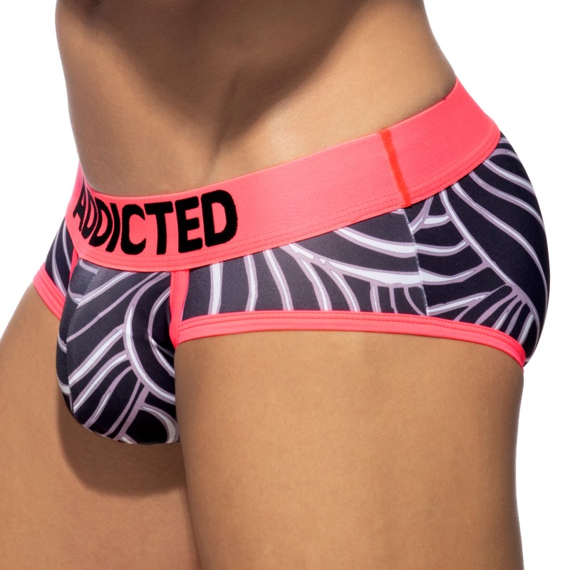 Slip de la marca ADDICTED - Slip swimderwear Waves - Ref : AD1149 C34
