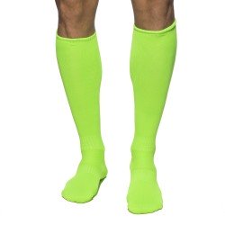 Calzini del marchio ADDICTED - Chaussettes longues néon - verde - Ref : AD1155 C33