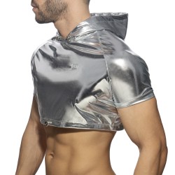 Hohe der Marke ADDICTED - Croptop Gold & Silber - silber - Ref : AD1170 C21