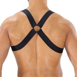 Harness of the brand TOF PARIS - Fetish Elastic Harness TOf paris - Black - Ref : H0017N