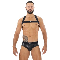 Harness of the brand TOF PARIS - Fetish Elastic Harness TOf paris - Black - Ref : H0017N