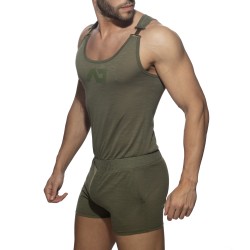 Body of the brand ADDICTED - Flame AD overalls - khaki - Ref : AD1107 C12