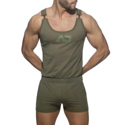 Body of the brand ADDICTED - Flame AD overalls - khaki - Ref : AD1107 C12