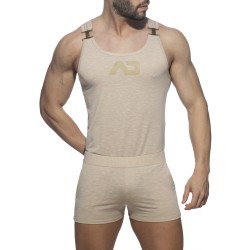 Body of the brand ADDICTED - Flame AD overalls - beige - Ref : AD1107 C28