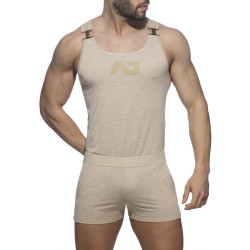 Body del marchio ADDICTED - Tuta AD flame - beige - Ref : AD1107 C28