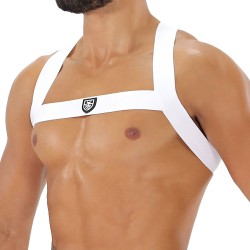 Harness of the brand TOF PARIS - Fetish Elastic Harness TOf paris - White - Ref : H0017B