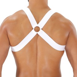 Imbracatura del marchio TOF PARIS - Imbracatura Elastic Fetish TOf paris - Bianco - Ref : H0017B