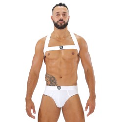 Geschirr der Marke TOF PARIS - Fetish Elastic Harness TOf paris - weiß - Ref : H0017B