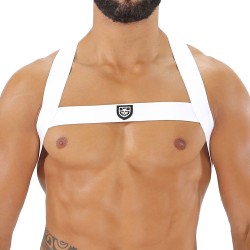 Imbracatura del marchio TOF PARIS - Imbracatura Elastic Fetish TOf paris - Bianco - Ref : H0017B
