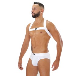 Geschirr der Marke TOF PARIS - Fetish Elastic Harness TOf paris - weiß - Ref : H0017B