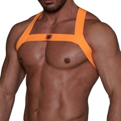 Harnais de la marque TOF PARIS - Harnais Elastique Fetish TOf paris - Orange Fluo - Ref : H0017OF