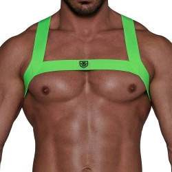 Geschirr der Marke TOF PARIS - Fetish Elastic Harness TOf paris - Neon Grün - Ref : H0017VF