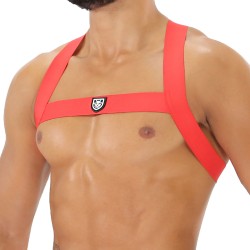 Geschirr der Marke TOF PARIS - Fetish Elastic Harness TOf paris - Rot - Ref : H0017R