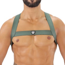 Harness of the brand TOF PARIS - Fetish Elastic Harness TOf paris - Khaki - Ref : H0017K