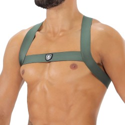 Geschirr der Marke TOF PARIS - Fetish Elastic Harness TOf paris - Khaki - Ref : H0017K