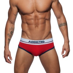 Brief of the brand ADDICTED - Red curve briefs - Ref : AD727 C06