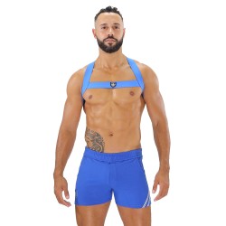 Geschirr der Marke TOF PARIS - Fetish Elastic Harness TOf paris - Blau - Ref : H0017BU