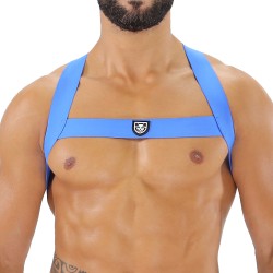 Geschirr der Marke TOF PARIS - Fetish Elastic Harness TOf paris - Blau - Ref : H0017BU