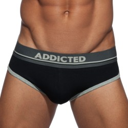 Slip der Marke ADDICTED - Schwartz Kurvenbriefe - Ref : AD727 C10