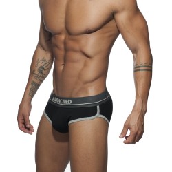 Slip de la marca ADDICTED - Calzoncillos de curva negro - Ref : AD727 C10