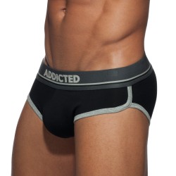 Slip, Tanga de la marque ADDICTED - Slip Curve noir - Ref : AD727 C10