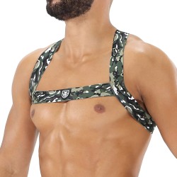 Zubehör der Marke TOF PARIS - Fetish Elastic Harness TOf paris - Camouflage Khaki - Ref : H0017CK