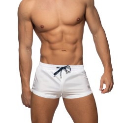 Badehosen der Marke ADDICTED - Mini-Bad Shorts Grund - weiss - Ref : ADS111 C01