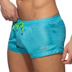 Badehosen der Marke ADDICTED - Mini-Bad Shorts Grund - türkisfarbene - Ref : ADS111 C08