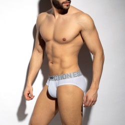 Brief of the brand ES COLLECTION - Recycled Rib brief - White - Ref : UN570 C01