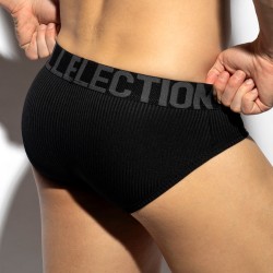 Slip Recycled Rib - noir