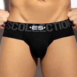 Slip de la marca ES COLLECTION - Slip Recycled Rib - negro - Ref : UN570 C10