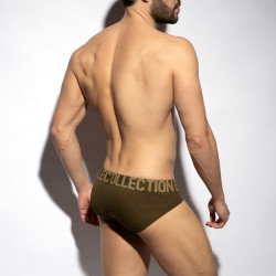 Slip del marchio ES COLLECTION - Slip Recycled Rib - kaki - Ref : UN570 C12