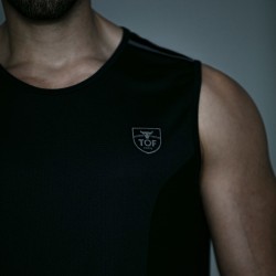 Arriba de la marca TOF PARIS - Camiseta sin mangas Total Protection Tof Paris - Negro - Ref : TOF142N