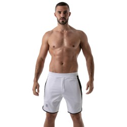 Sportswear of the brand TOF PARIS - Gym Long shorts Tof Paris - White - Ref : TOF146B