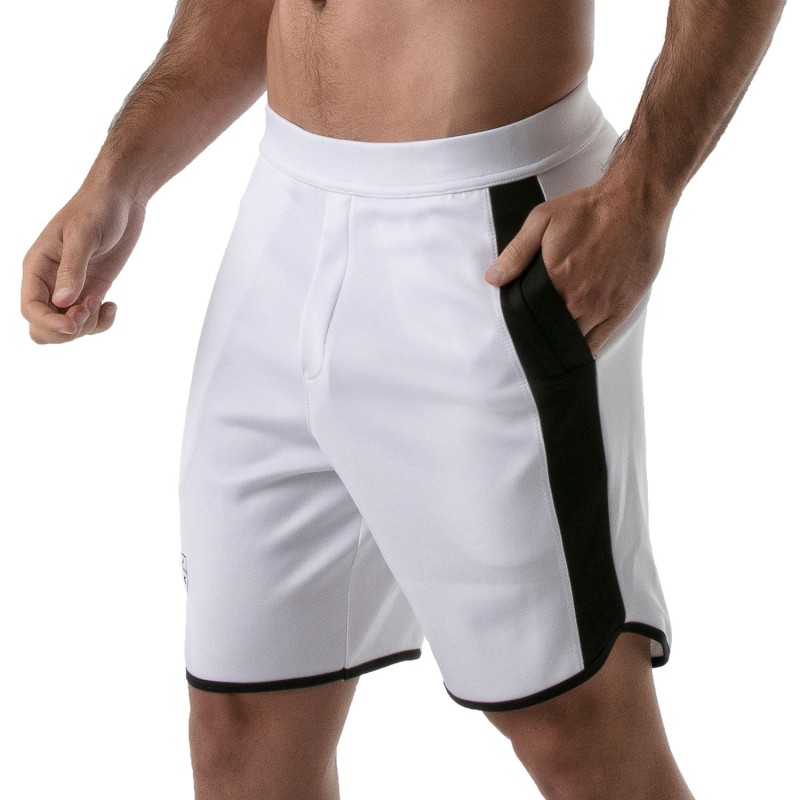 Sportswear der Marke TOF PARIS - Gym Lange Shorts Tof Paris - Weiß - Ref : TOF146B