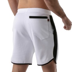 Sportswear del marchio TOF PARIS - Pantaloncini lunghi Gym Tof Paris - Bianco - Ref : TOF146B