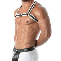 Aprovechar de la marca TOF PARIS - Arnés Bulldog Neoprene Tof Paris - Blanco - Ref : TOF256B