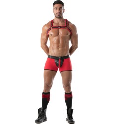 Imbracatura del marchio TOF PARIS - Imbracatura Bulldog Neoprene Tof Paris - Rosso - Ref : TOF256R