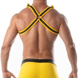 Aprovechar de la marca TOF PARIS - Arnés Bulldog Neoprene Tof Paris - Amarillo - Ref : TOF256J